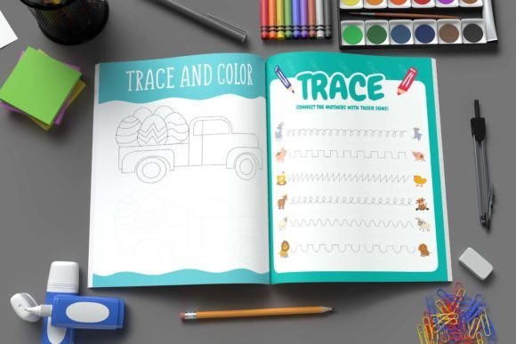 PLR Printable Workbook - 50+ Pre-Writing Pencil Control Tracing Workbook for Kids - Image 4