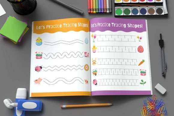 PLR Printable Workbook - 50+ Pre-Writing Pencil Control Tracing Workbook for Kids - Image 7