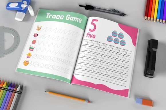 PLR Printable Workbook - 50+ Pre-Writing Pencil Control Tracing Workbook for Kids - Image 5