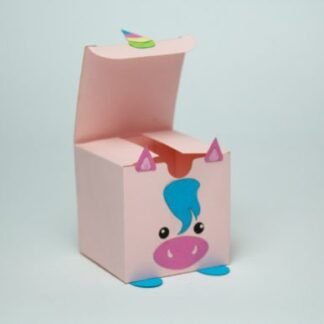 PLR Printable Paper Craft - Unicorn Kids Favor Box
