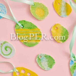 Photo PLR Content Pack – Salt Dough Easter Egg Ornaments
