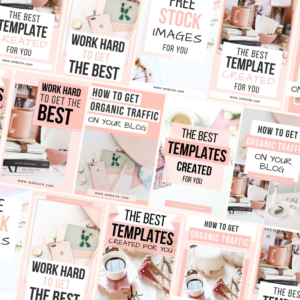 PLR Social Media Templates – Pink Ombre Pinterest Pin Bundle