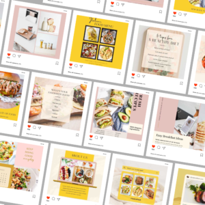 PLR Social Media Templates – Pink Lemonade Instagram Post Bundle