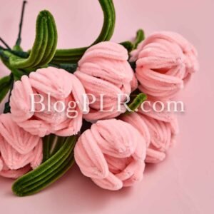 Photo PLR Content Pack - Pipe Cleaner Flower Bouquet