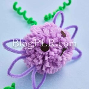Photo PLR Content Pack - Axolotl Pom Pom